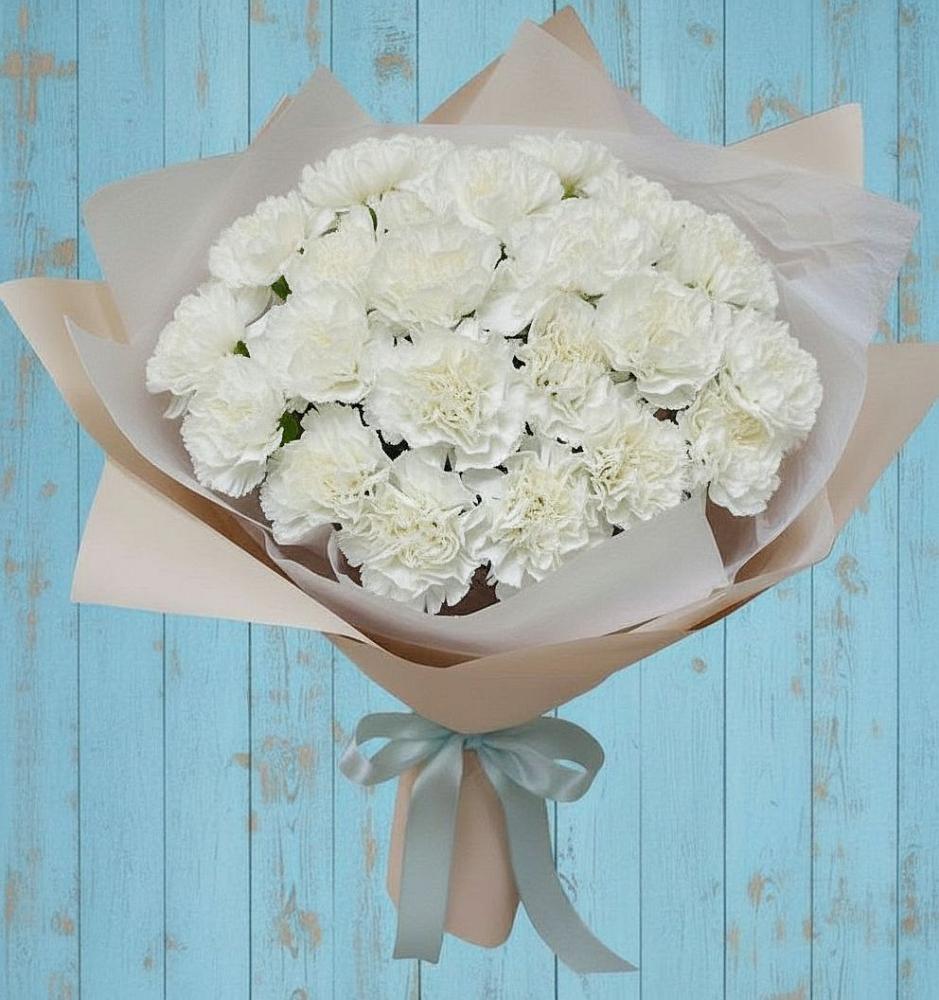 Букет цветов из: Гвоздики в Лебяжьем Кировской области