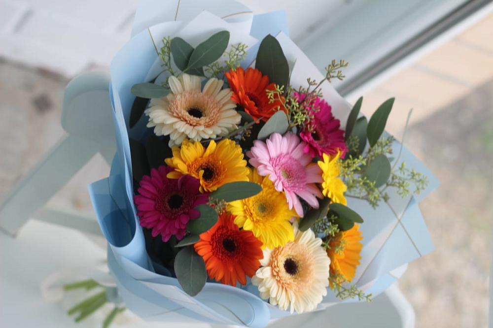 Букет цветов из: Герберы в Лебяжьем Кировской области