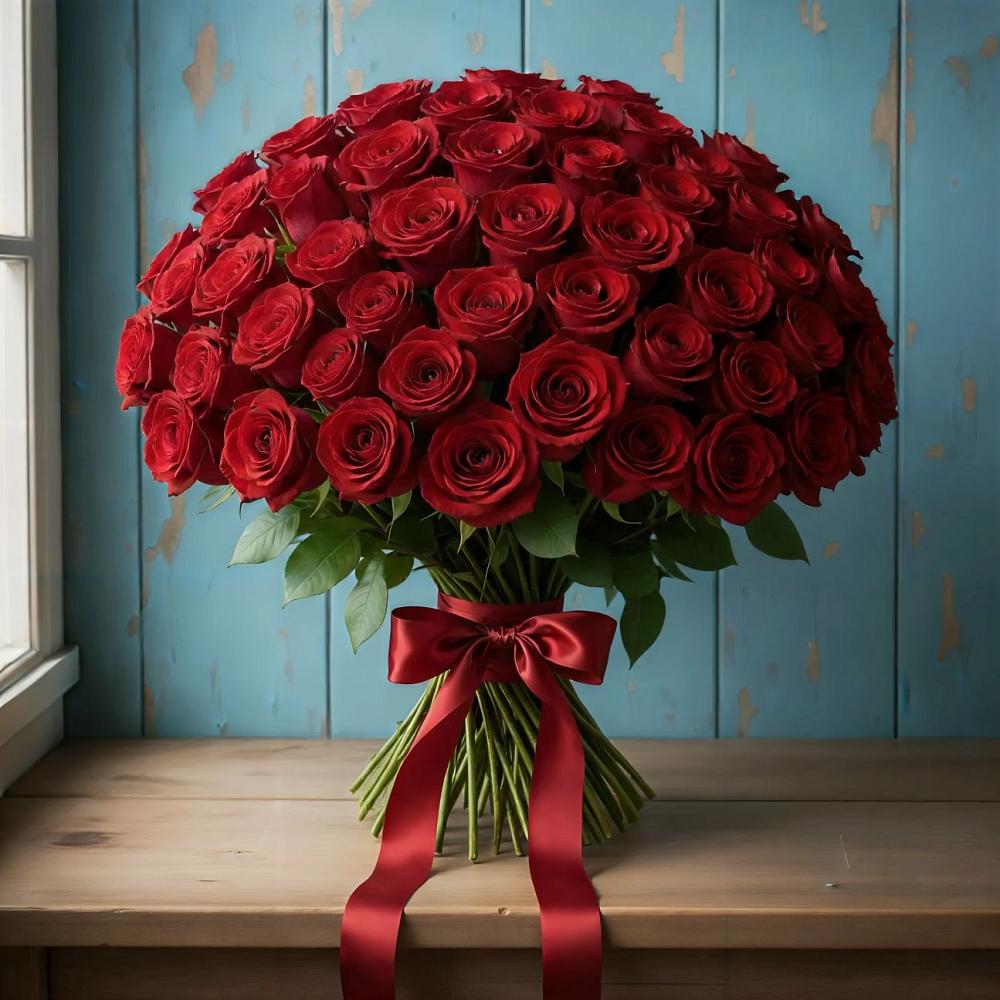 Букет Красные розы Блэк Меджик в Лебяжьем Кировской области