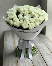 Букет 35 Белых роз #REPLACE_PRED# Лебяжьем Кировской области