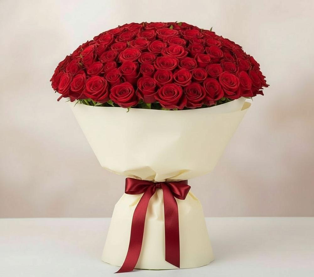 Букет 101 Красная роза Милано в Лебяжьем Кировской области