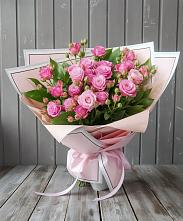 Букет Розовый кустик #REPLACE_PRED# Лебяжьем Кировской области