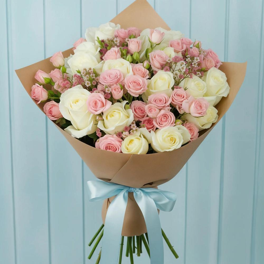 Букет цветов из: Розы в Лебяжьем Кировской области