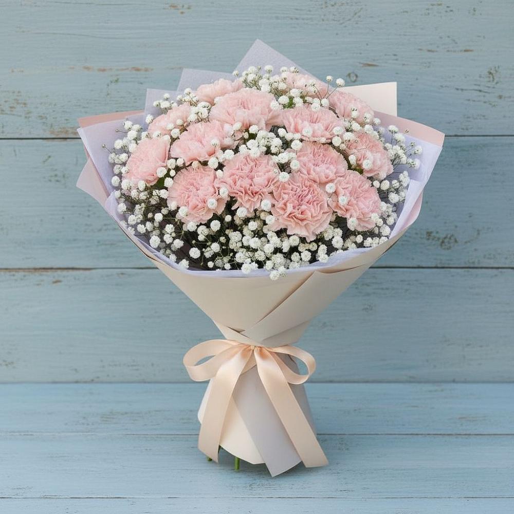 Букет цветов из: Гвоздики в Лебяжьем Кировской области