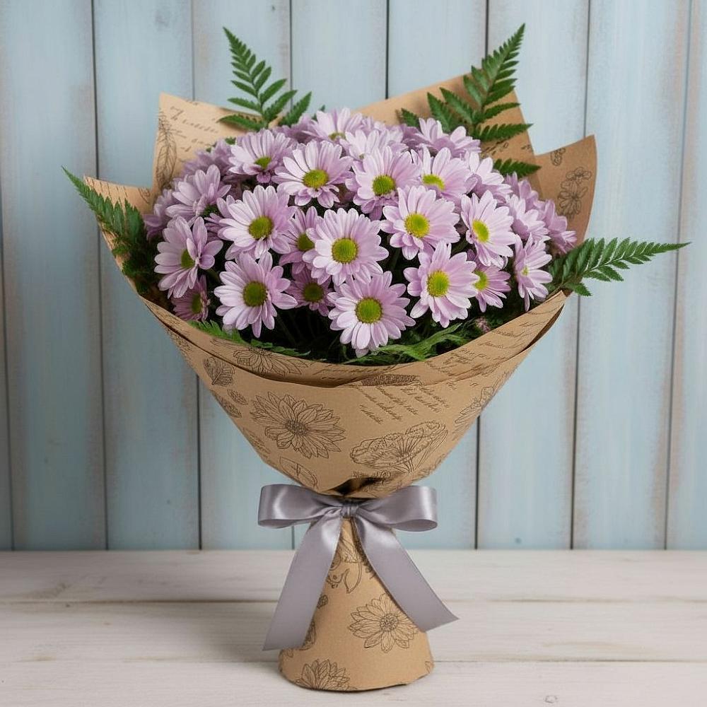 Букет цветов из: Хризантемы в Лебяжьем Кировской области