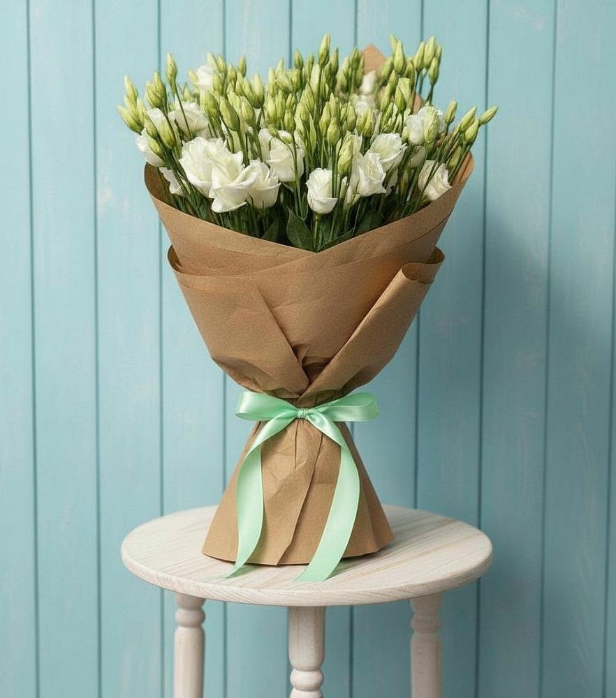 Букет цветов из: Лизиантусы в Лебяжьем Кировской области