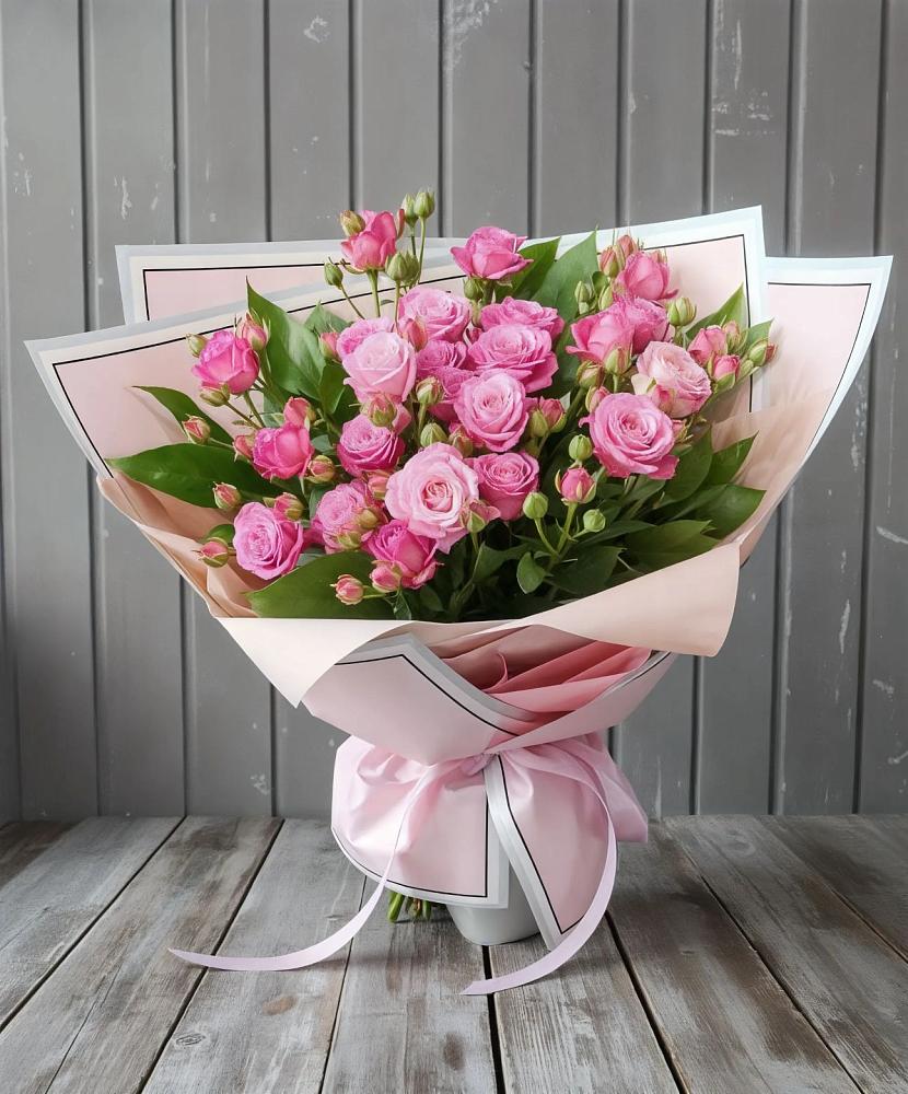 Букет Розовый кустик в Лебяжьем Кировской области