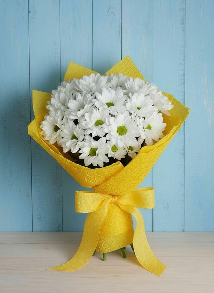 Букет цветов из: Хризантемы в Лебяжьем Кировской области