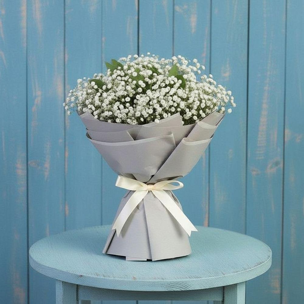 Букет цветов из: Гипсофила в Лебяжьем Кировской области