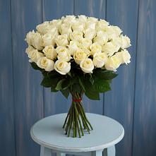 Букет 51 Белая роза Эдлесс Лав в Лебяжьем Кировской области