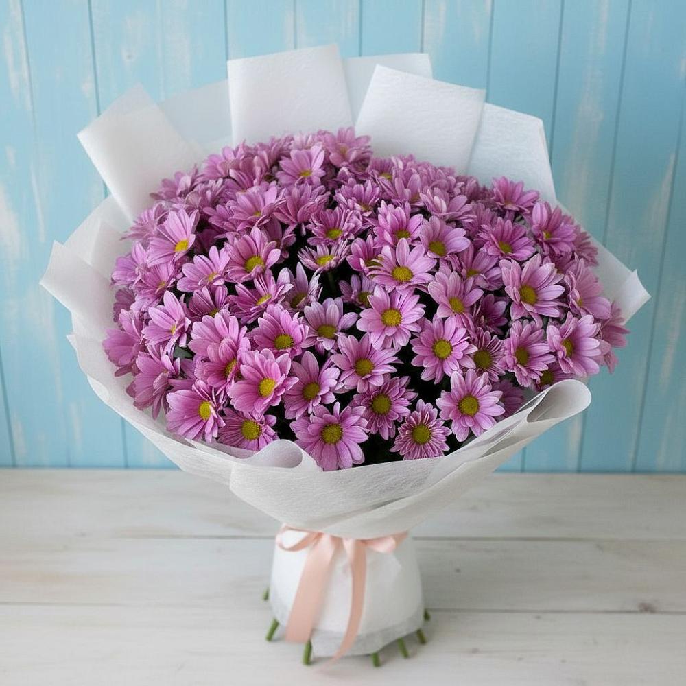 Букет цветов из: Хризантемы в Лебяжьем Кировской области