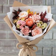 Букет цветов из:  Гвоздики, Хризантемы и Розы в Лебяжьем Кировской области