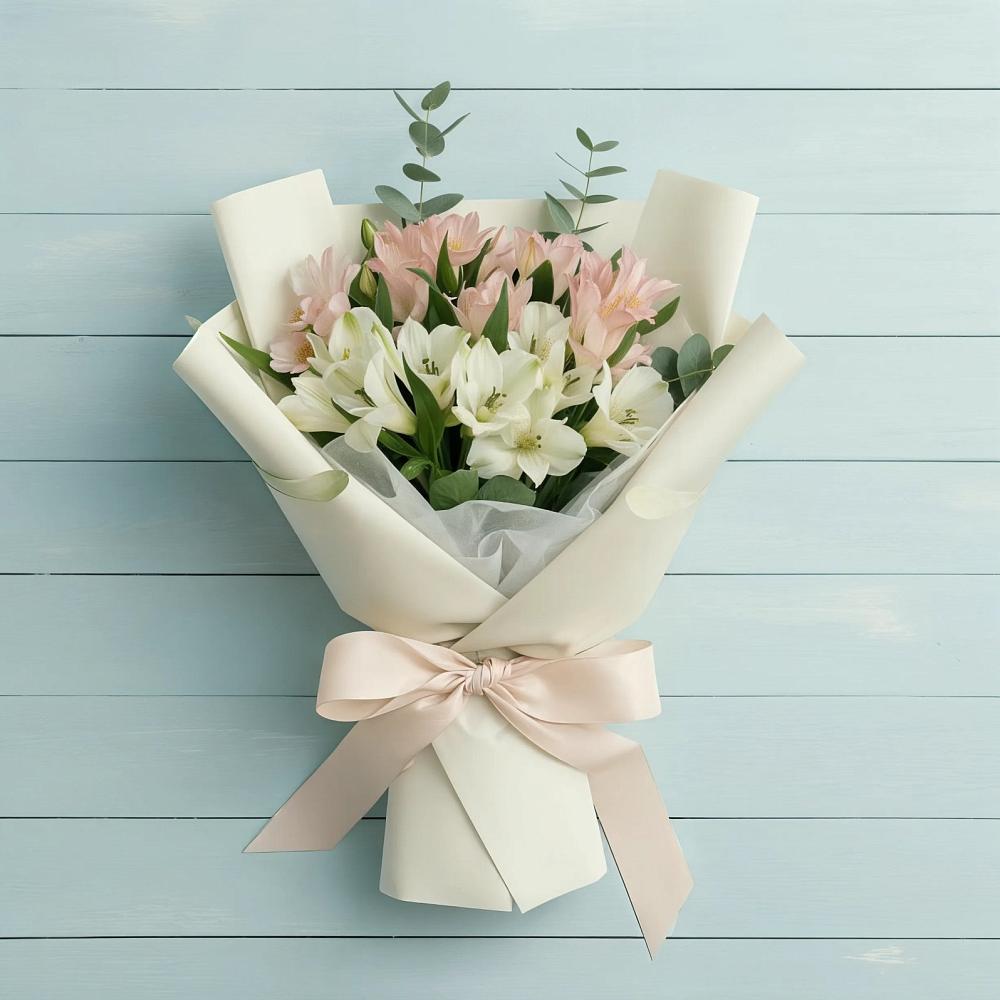 Букет цветов из: Альстромерии в Лебяжьем Кировской области